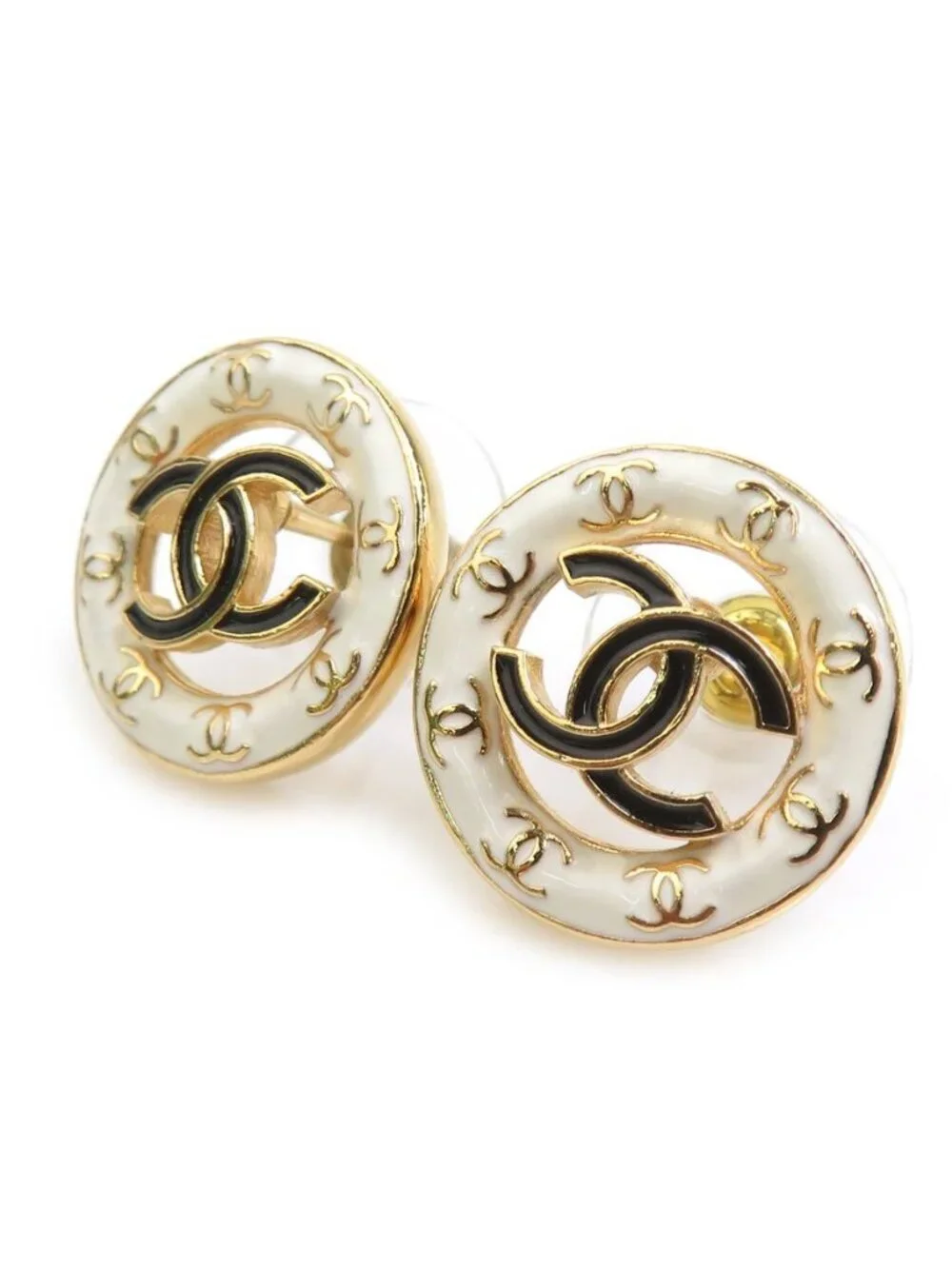 Chanel Earrings White Gold